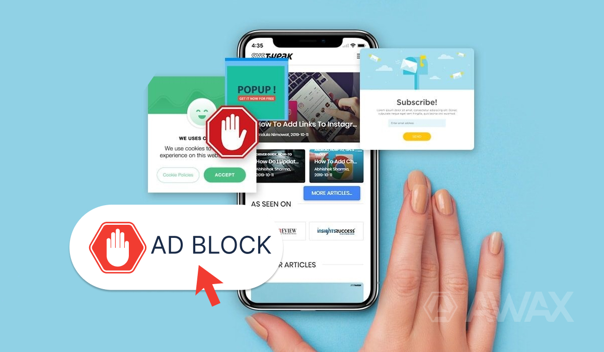 how to block ads on Chrome iOS mobile